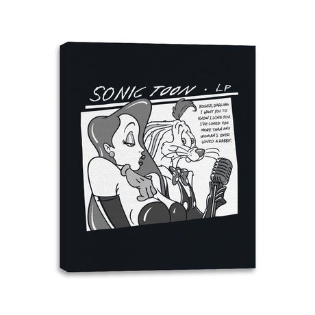 Sonic Toon - Canvas Wraps Canvas Wraps RIPT Apparel 11x14 / Black