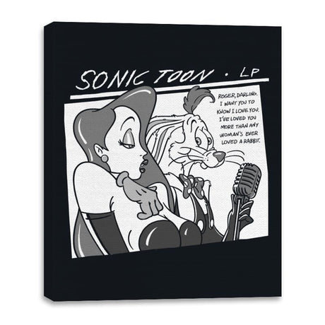 Sonic Toon - Canvas Wraps Canvas Wraps RIPT Apparel 16x20 / Black