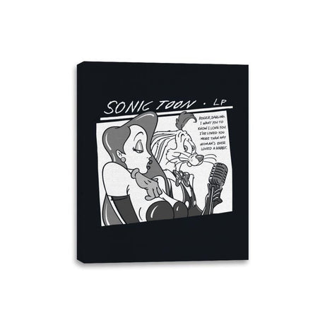 Sonic Toon - Canvas Wraps Canvas Wraps RIPT Apparel 8x10 / Black