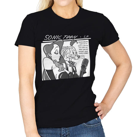 Sonic Toon - Womens T-Shirts RIPT Apparel Small / Black