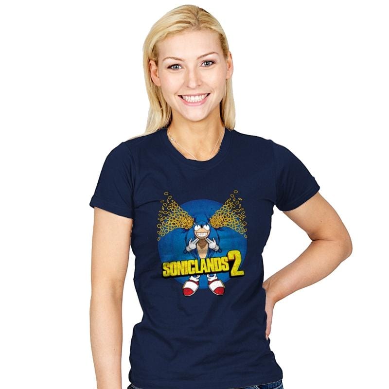 Soniclands 2 - Womens T-Shirts RIPT Apparel Small / Navy