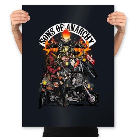 Sons Of Anarchy - Prints Posters RIPT Apparel 18x24 / Black