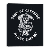 Sons of Caffeine - Canvas Wraps Canvas Wraps RIPT Apparel 16x20 / Black
