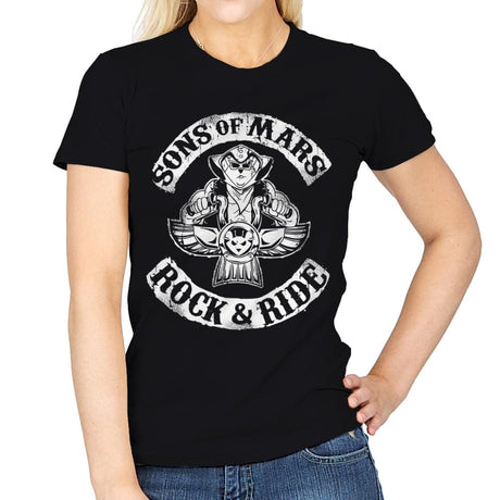 Sons of Mars - Womens T-Shirts RIPT Apparel Small / Black