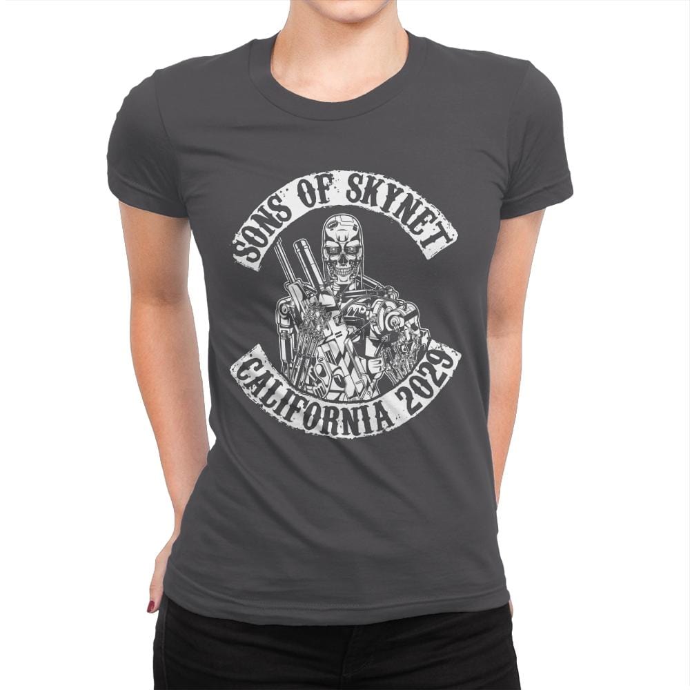 Sons of Skynet - Womens Premium T-Shirts RIPT Apparel Small / Heavy Metal