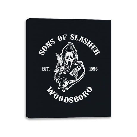 Sons of Slasher - Canvas Wraps Canvas Wraps RIPT Apparel 11x14 / Black