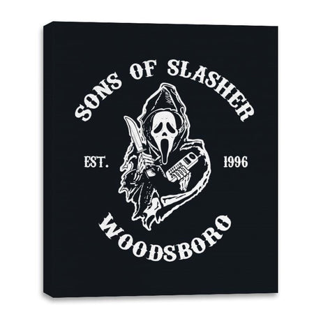 Sons of Slasher - Canvas Wraps Canvas Wraps RIPT Apparel 16x20 / Black
