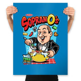 SopranO's Cereal - Prints Posters RIPT Apparel 18x24 / Turquoise