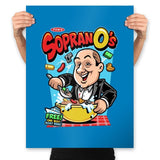SopranO's Cereal - Prints Posters RIPT Apparel 18x24 / Turquoise