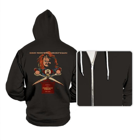 Sorry Pennywise... Chucky's Back! - Hoodies Hoodies RIPT Apparel Small / Black