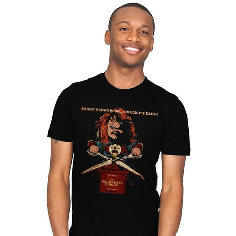 Sorry Pennywise... Chucky's Back! - Mens T-Shirts RIPT Apparel