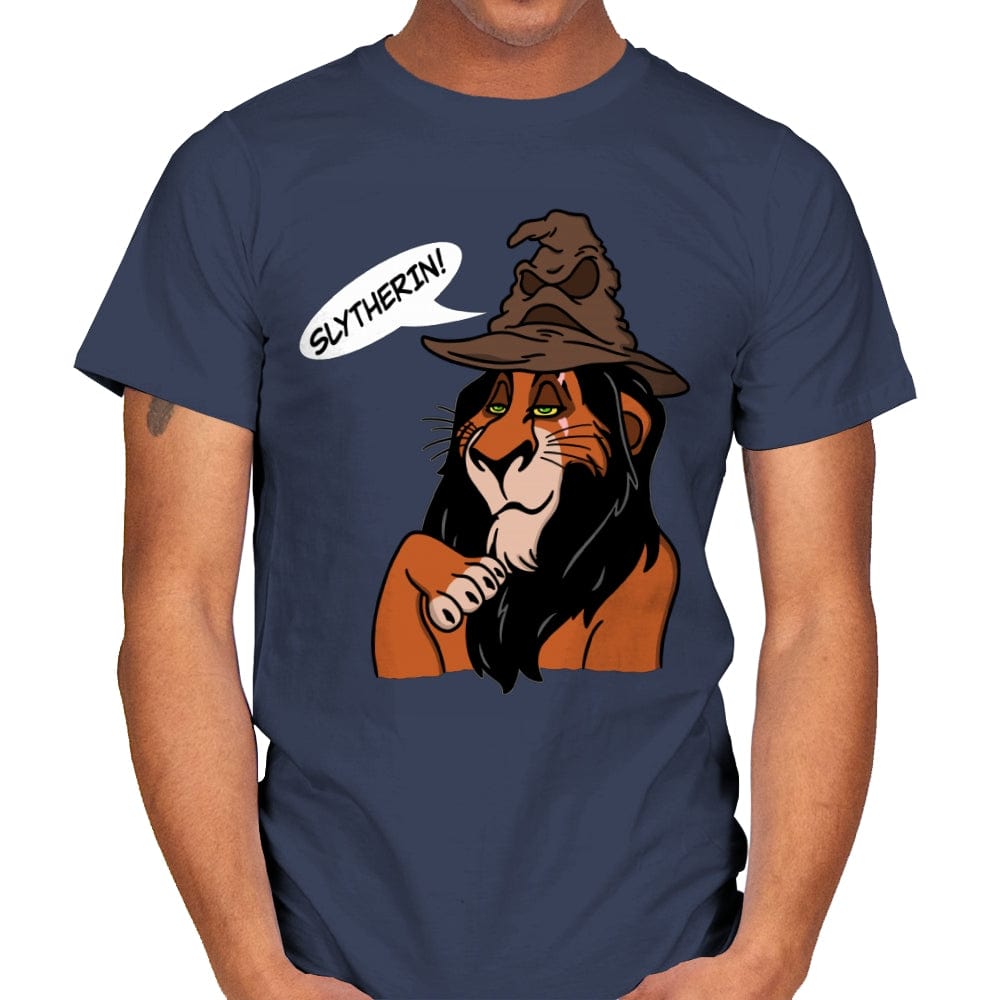 Sorting Lion - Mens T-Shirts RIPT Apparel Small / Navy