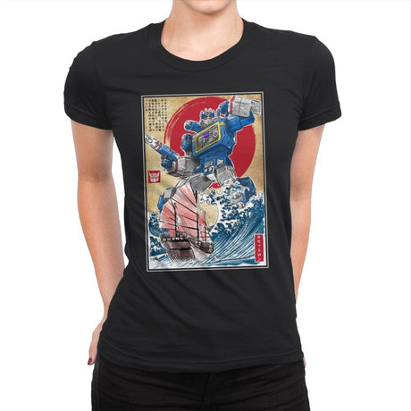 Soundwave in Japan - Womens Premium T-Shirts RIPT Apparel Small / Black