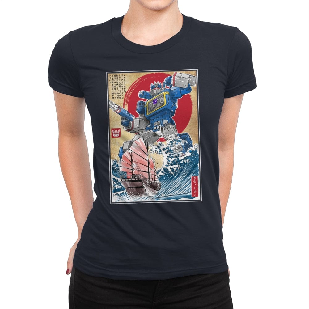 Soundwave in Japan - Womens Premium T-Shirts RIPT Apparel Small / Midnight Navy
