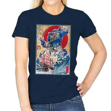 Soundwave in Japan - Womens T-Shirts RIPT Apparel Small / Navy