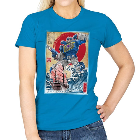 Soundwave in Japan - Womens T-Shirts RIPT Apparel Small / Sapphire