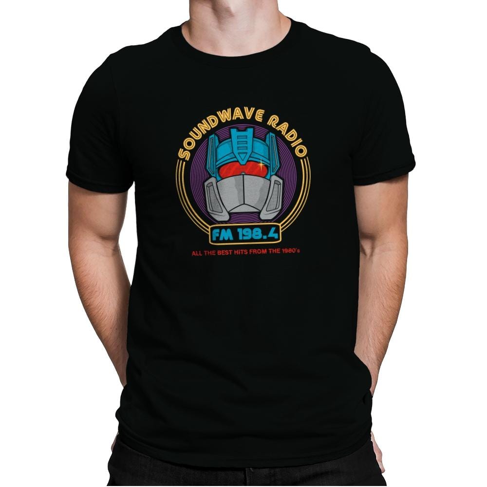 Soundwave Radio - Mens Premium T-Shirts RIPT Apparel Small / Black