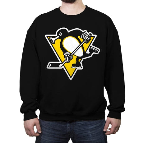 South Pole Pingu's - Crew Neck Sweatshirt Crew Neck Sweatshirt RIPT Apparel Small / Black