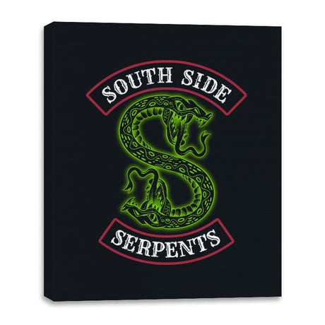 South Side Serpents - Canvas Wraps Canvas Wraps RIPT Apparel 16x20 / Black