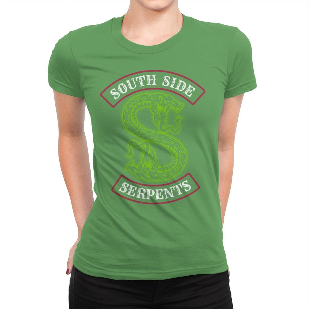 South Side Serpents - Womens Premium T-Shirts RIPT Apparel Small / Kelly Green