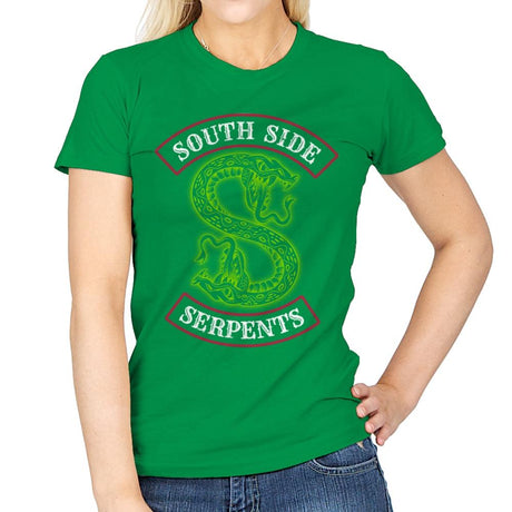 South Side Serpents - Womens T-Shirts RIPT Apparel Small / Irish Green