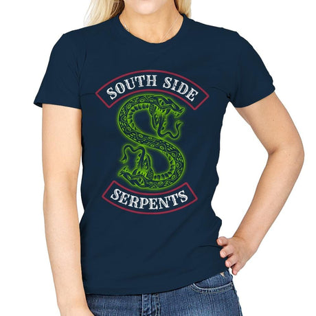South Side Serpents - Womens T-Shirts RIPT Apparel Small / Navy