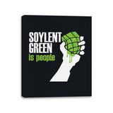 Soylent Green - Canvas Wraps Canvas Wraps RIPT Apparel 11x14 / Black