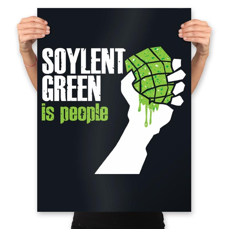 Soylent Green - Prints Posters RIPT Apparel 18x24 / Black