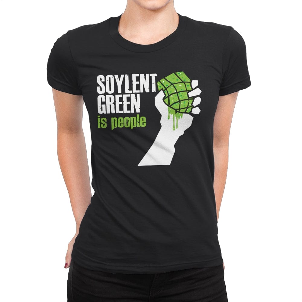 Soylent Green - Womens Premium T-Shirts RIPT Apparel Small / Black