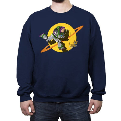 Space Adventure - Crew Neck Sweatshirt Crew Neck Sweatshirt RIPT Apparel Small / Navy