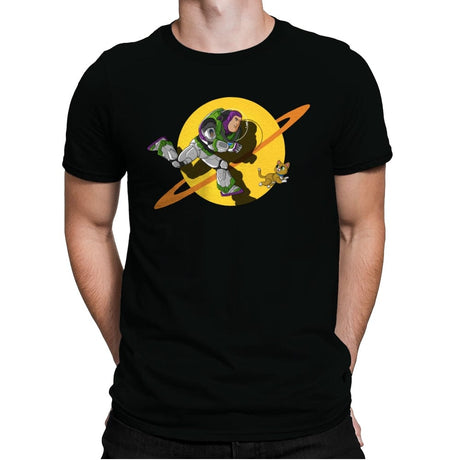 Space Adventure - Mens Premium T-Shirts RIPT Apparel Small / Black