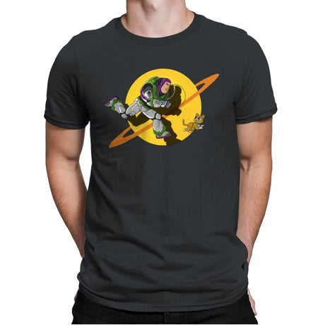 Space Adventure - Mens Premium T-Shirts RIPT Apparel Small / Heavy Metal