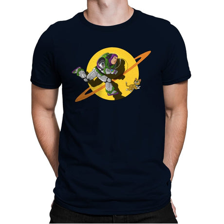 Space Adventure - Mens Premium T-Shirts RIPT Apparel Small / Midnight Navy