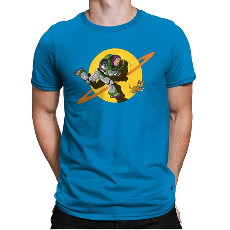 Space Adventure - Mens Premium T-Shirts RIPT Apparel Small / Turqouise
