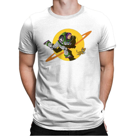 Space Adventure - Mens Premium T-Shirts RIPT Apparel Small / White