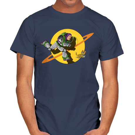 Space Adventure - Mens T-Shirts RIPT Apparel Small / Navy