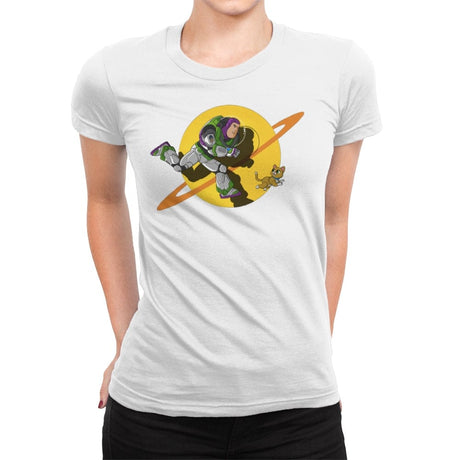 Space Adventure - Womens Premium T-Shirts RIPT Apparel Small / White