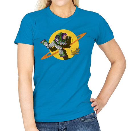 Space Adventure - Womens T-Shirts RIPT Apparel Small / Sapphire