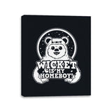 Space Bear Homeboy - Canvas Wraps Canvas Wraps RIPT Apparel 11x14 / Black