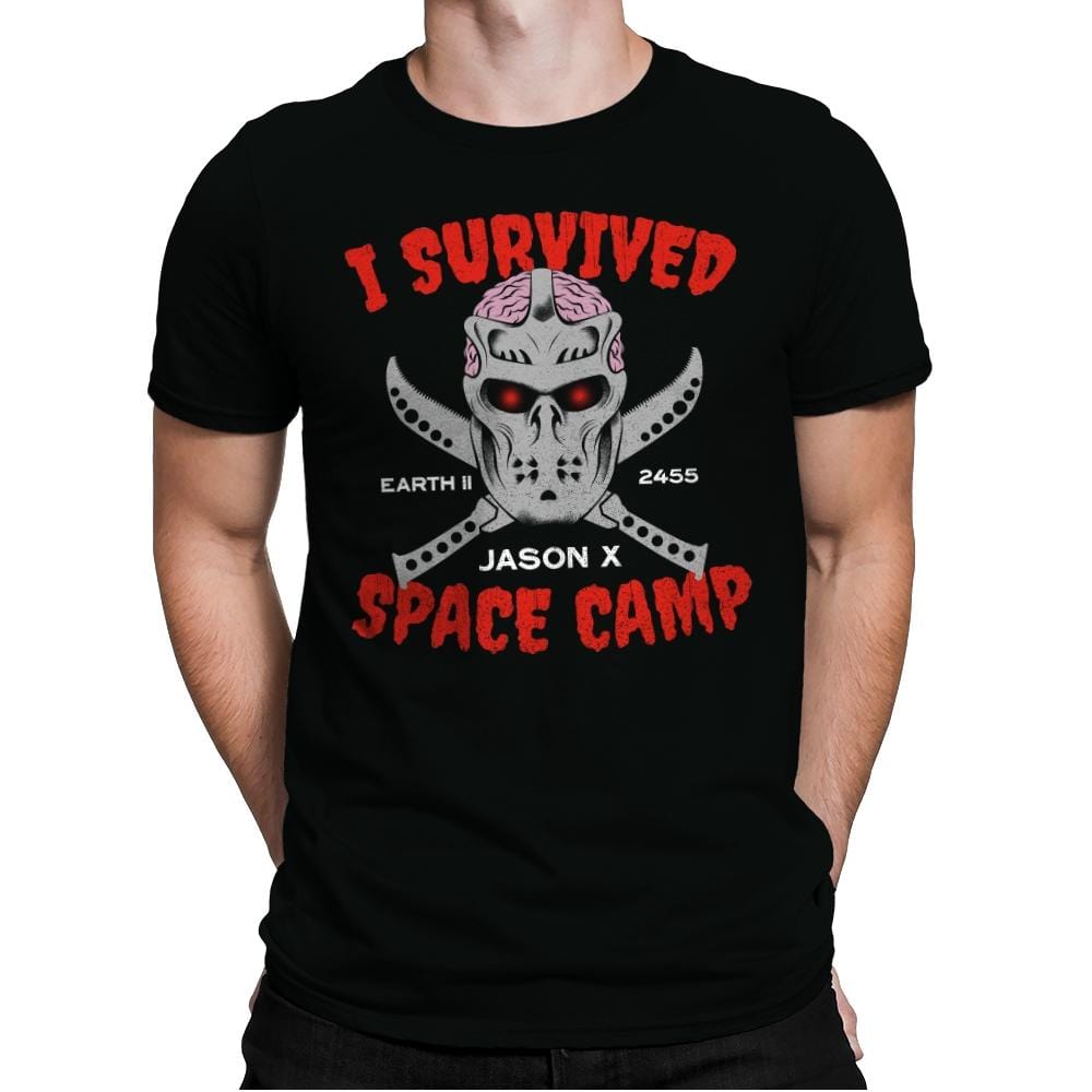 Space Camp Survivor - Mens Premium T-Shirts RIPT Apparel Small / Black