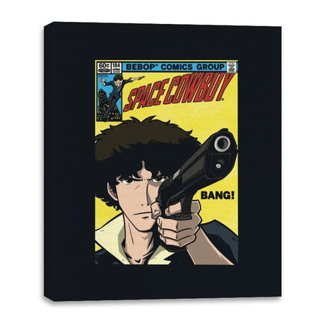 Space Comic - Canvas Wraps Canvas Wraps RIPT Apparel 16x20 / Black