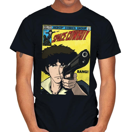 Space Comic - Mens T-Shirts RIPT Apparel Small / Black