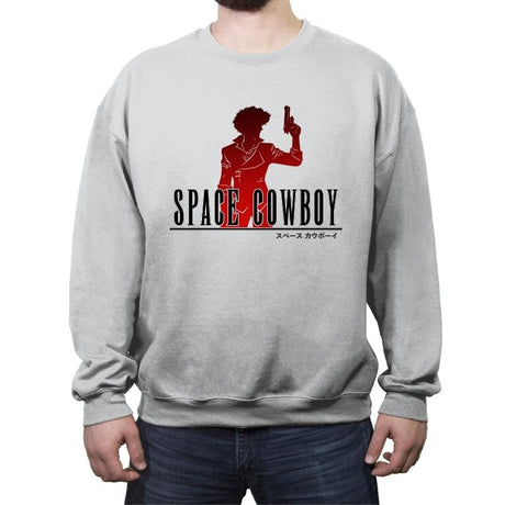 Space Cowboy Fantasy - Crew Neck Sweatshirt Crew Neck Sweatshirt RIPT Apparel Small / Sport Gray