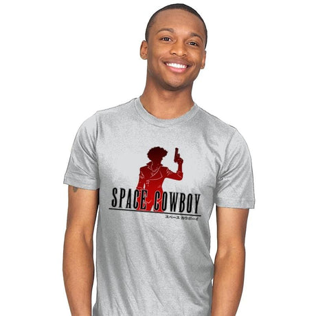 Space Cowboy Fantasy - Mens T-Shirts RIPT Apparel Small / Silver