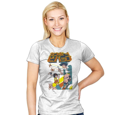 Space Cowboy Squadron - Womens T-Shirts RIPT Apparel Small / White