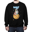 Space Dad - Crew Neck Sweatshirt Crew Neck Sweatshirt RIPT Apparel Small / Black