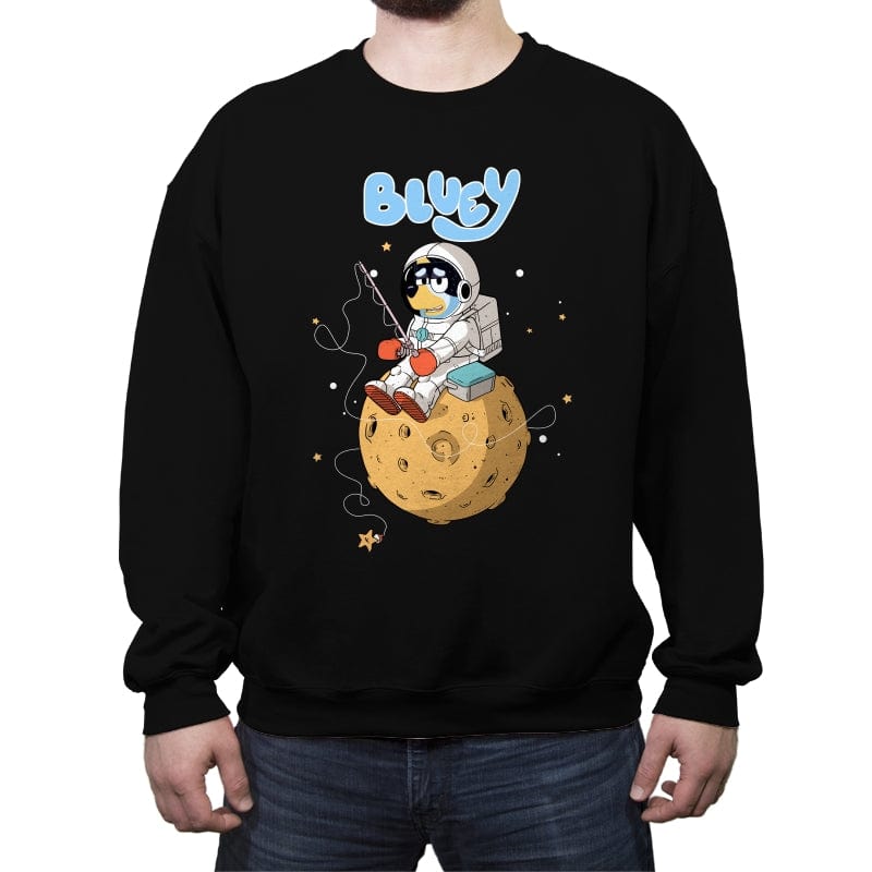 Space Dad - Crew Neck Sweatshirt Crew Neck Sweatshirt RIPT Apparel Small / Black