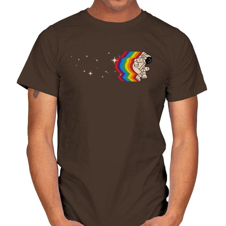Space Dance - Mens T-Shirts RIPT Apparel Small / Dark Chocolate