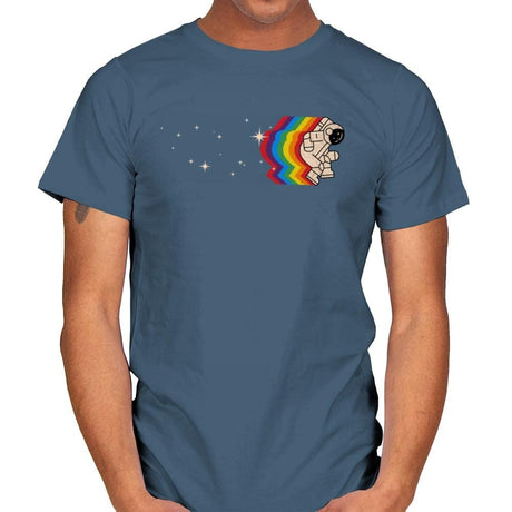 Space Dance - Mens T-Shirts RIPT Apparel Small / Indigo Blue