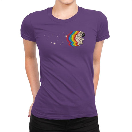 Space Dance - Womens Premium T-Shirts RIPT Apparel Small / Purple Rush